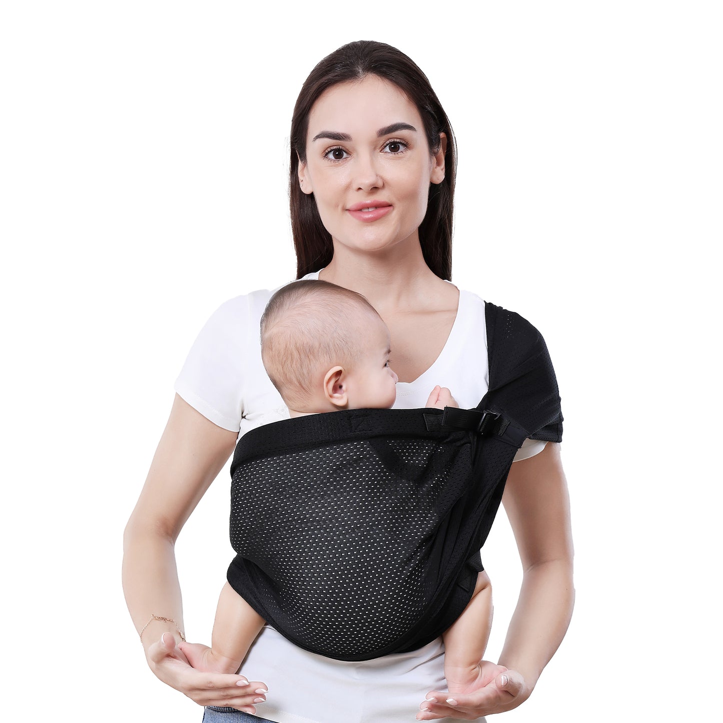 GOTOriri Baby Sling, Baby Carrier from Newborn to Toddler, Utra-Lightweight, Breathable, Baby Wrap Carrier Air-Mesh, Cooling Fabric for Summer, Infant Carrier Slings for Newborn up to 33 lbs